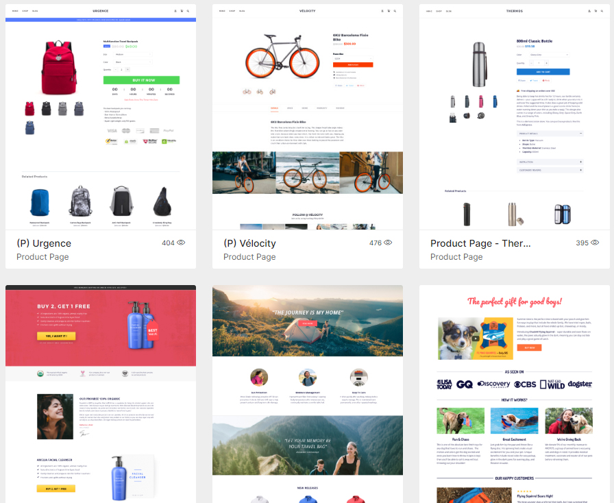 Product Pages